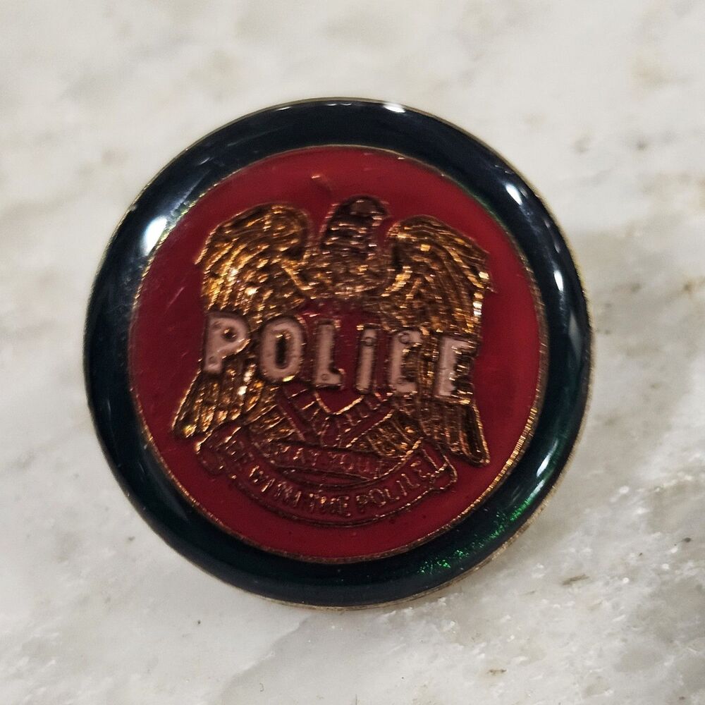 THE POLICE band Pin Vintage 80s Enamel Pinback button label